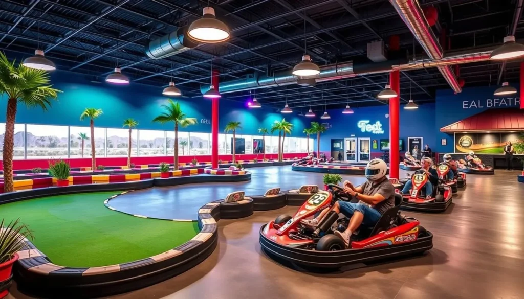 Boomers Palm Desert entertainment center with go-karts and mini golf