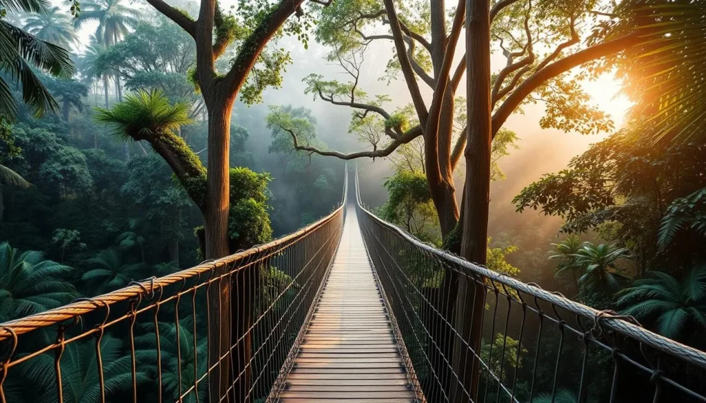 Canopy walkway in the Ecuadorian Amazon rainforest, one of the best things to do in Ecuador Canopy walkway in the Ecuadorian Amazon rainforest, one of the best things to do in Ecuador