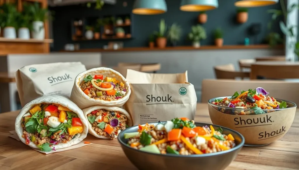 Colorful plant-based pita sandwiches and bowls at Shouk in Washington DC Colorful plant-based pita sandwiches and bowls at Shouk in Washington DC