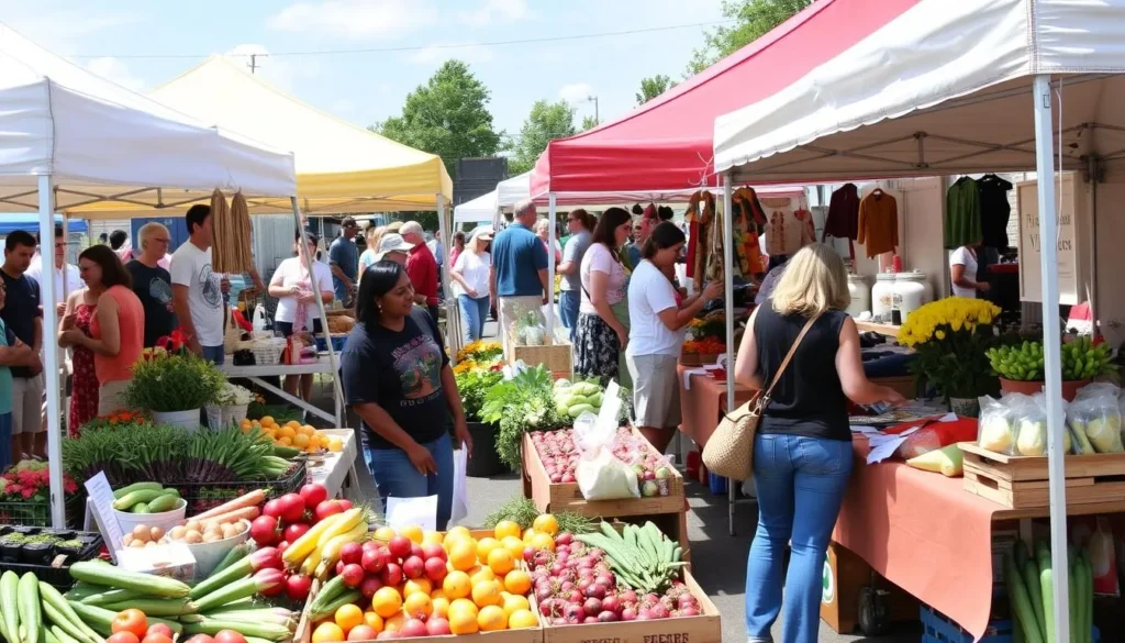 Colorful produce and local goods at a Millsboro farmers market