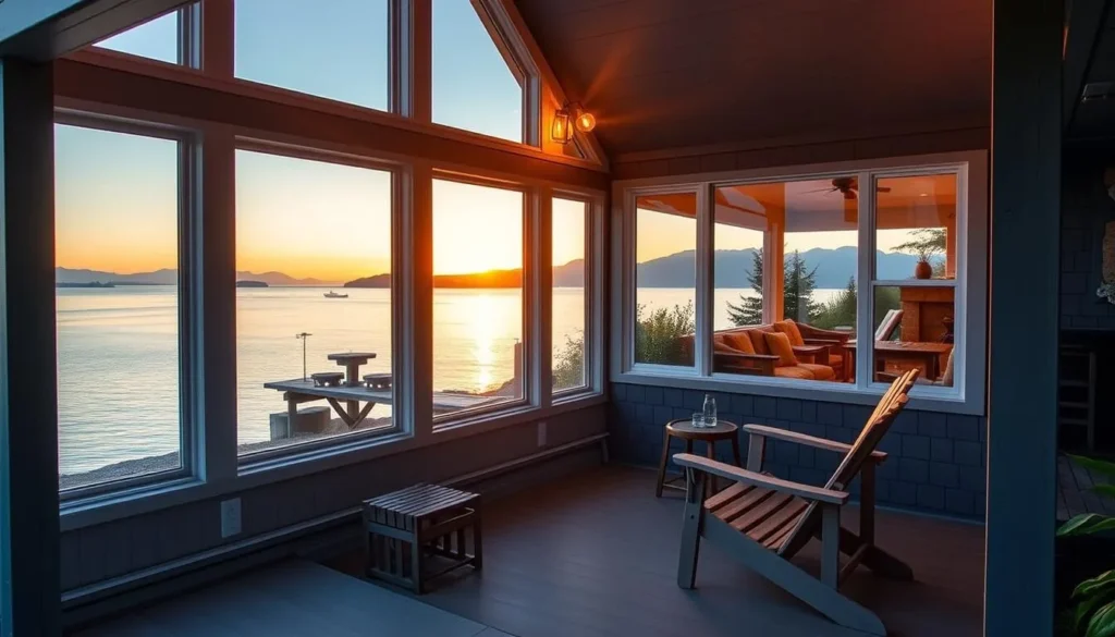 Cozy waterfront cottage with view of Juan de Fuca Strait in Sequim Washington Cozy waterfront cottage with view of Juan de Fuca Strait in Sequim Washington