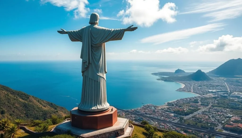 Cristo Rei statue in Dili, Timor-Leste with panoramic views Cristo Rei statue in Dili, Timor-Leste with panoramic views