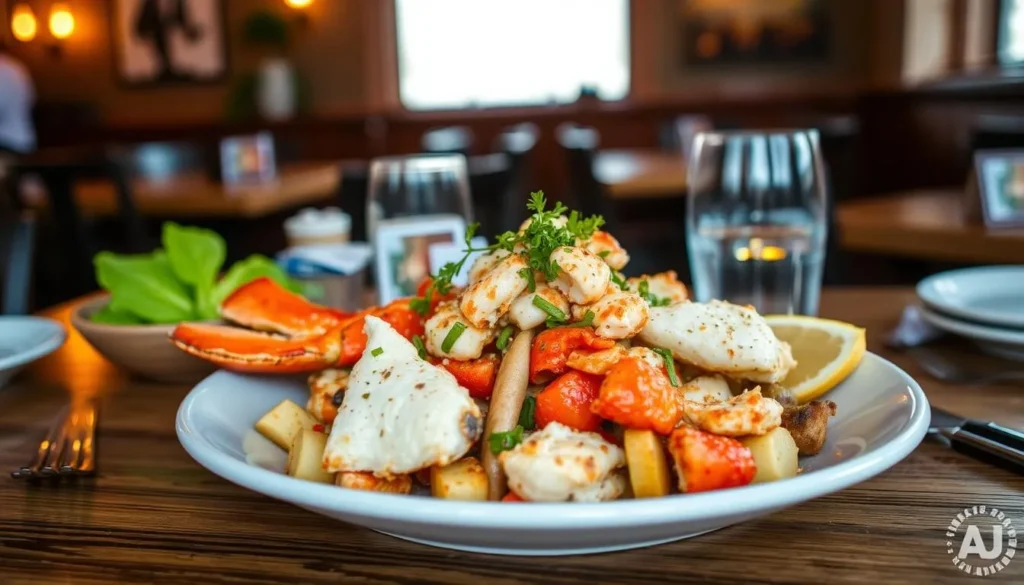 Delicious Maine-inspired cuisine at a popular Auburn restaurant with seafood and local ingredients Delicious Maine-inspired cuisine at a popular Auburn restaurant with seafood and local ingredients