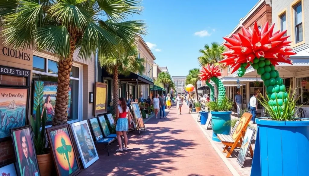 Discover the vibrant art scene in Fairhope's downtown area