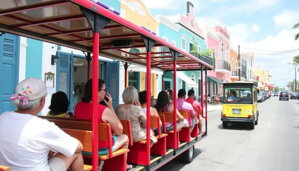 Downtown Oranjestad trolley tour