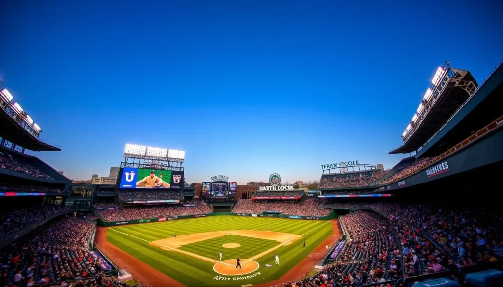 Dunkin' Donuts Park during a Hartford Yard Goats baseball game Dunkin' Donuts Park during a Hartford Yard Goats baseball game