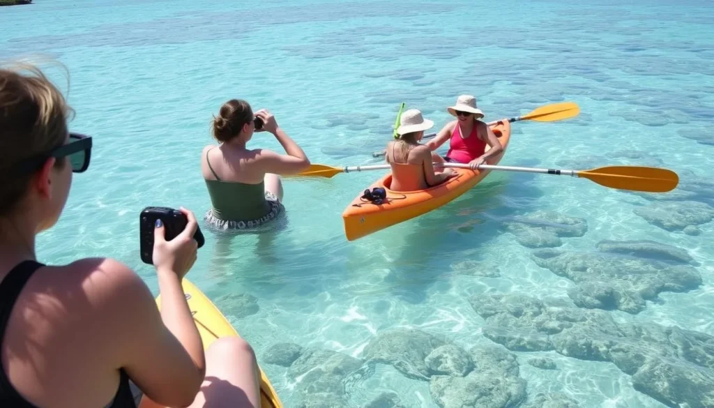 Eco-tourism activities on Little Ambergris Cay