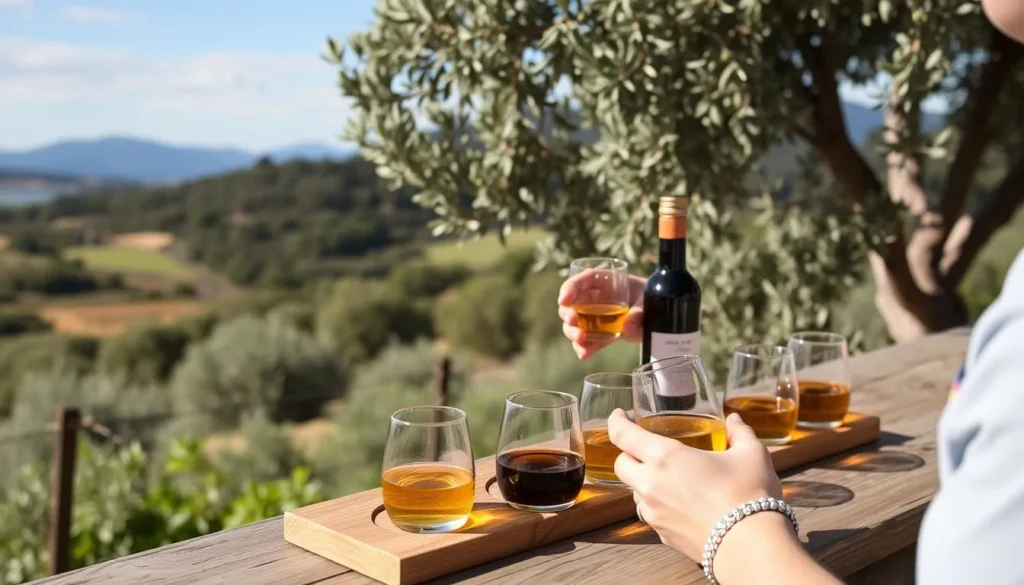 Envision sampling premium olive oils at Kiler Ridge Olive Farm.