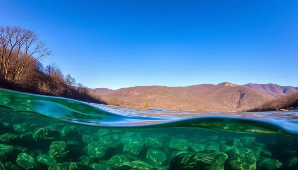 Explore Lake Ouachita's underwater world or dig for crystals in the surrounding mountains