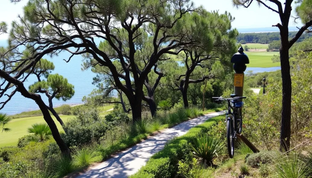 Explore St. Simons Island's scenic bike trails and golf courses