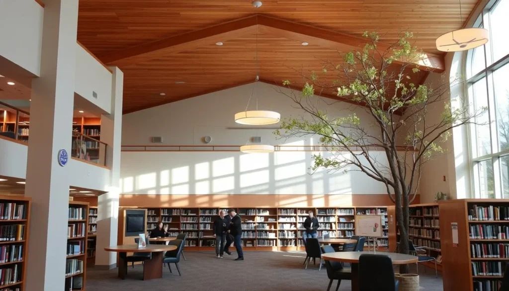 Explore the Carmel Clay Public Library's vast collection and serene atmosphere.