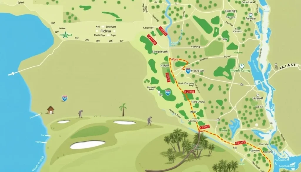 Explore the Citrus Golf Trail in Sebring, Florida, through this interactive map.