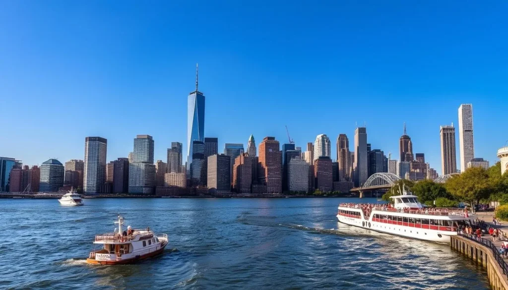 Explore the Hudson River waterfront in New York City