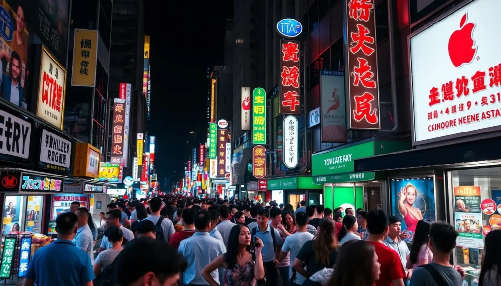 Explore the city's vibrant nightlife scene at night