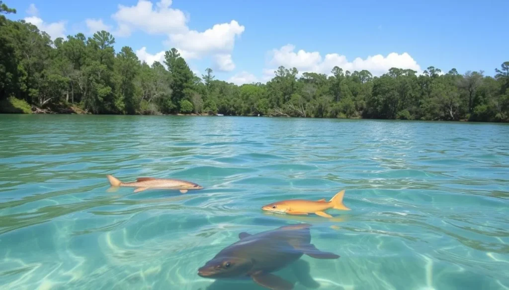 Explore the crystal-clear waters and diverse wildlife of Edward Ball Wakulla Springs State Park
