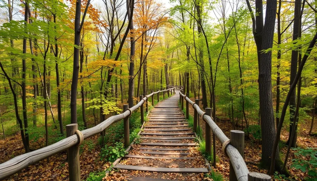 Explore the scenic trails of Kalamazoo, Michigan, with a map of the best walking trails.