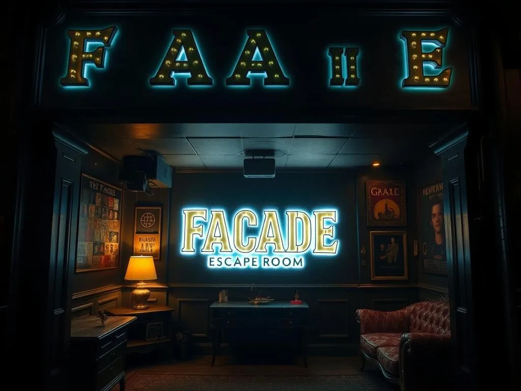 Facade Escape Room entrance with mysterious decor