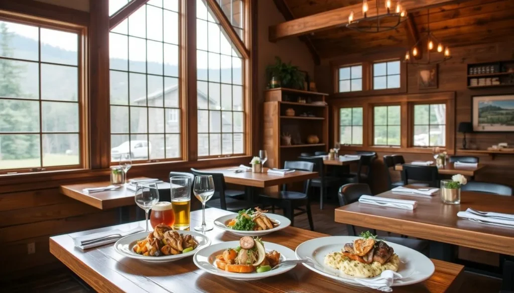 Farm-to-table dining experience in a restaurant near Catskill State Park featuring local cuisine Farm-to-table dining experience in a restaurant near Catskill State Park featuring local cuisine