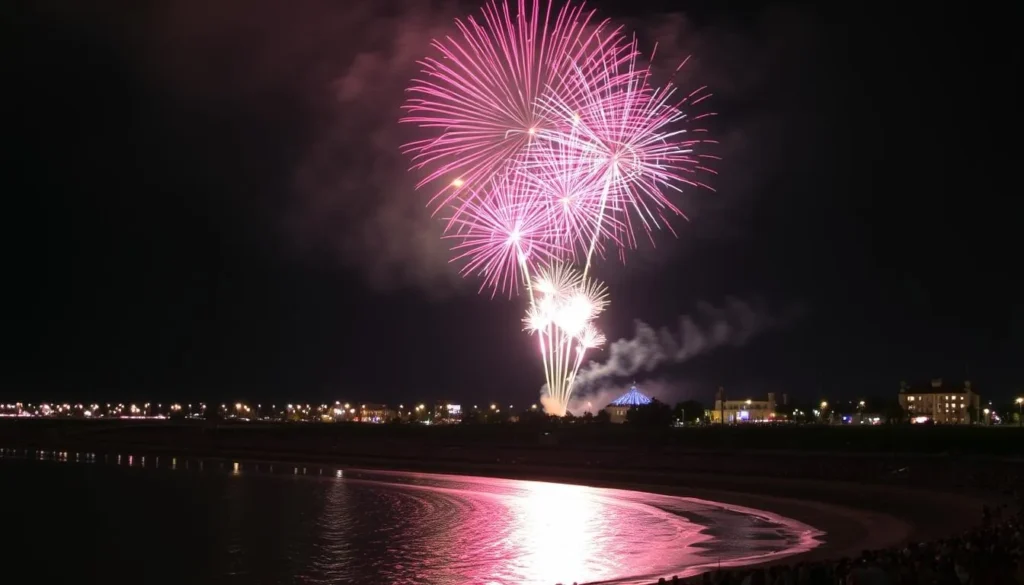Fireworks display at Jones Beach State Park