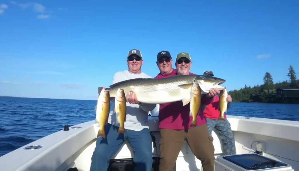 Fishing charters in Marquette, Michigan, on Lake Superior