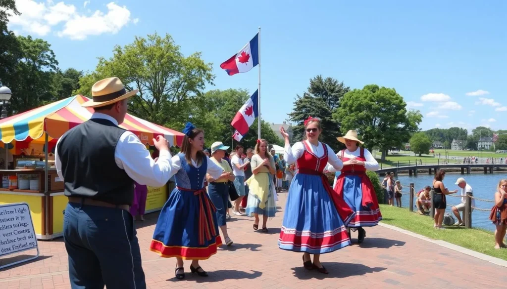 French Heritage Festival in Woonsocket Rhode Island with traditional performances