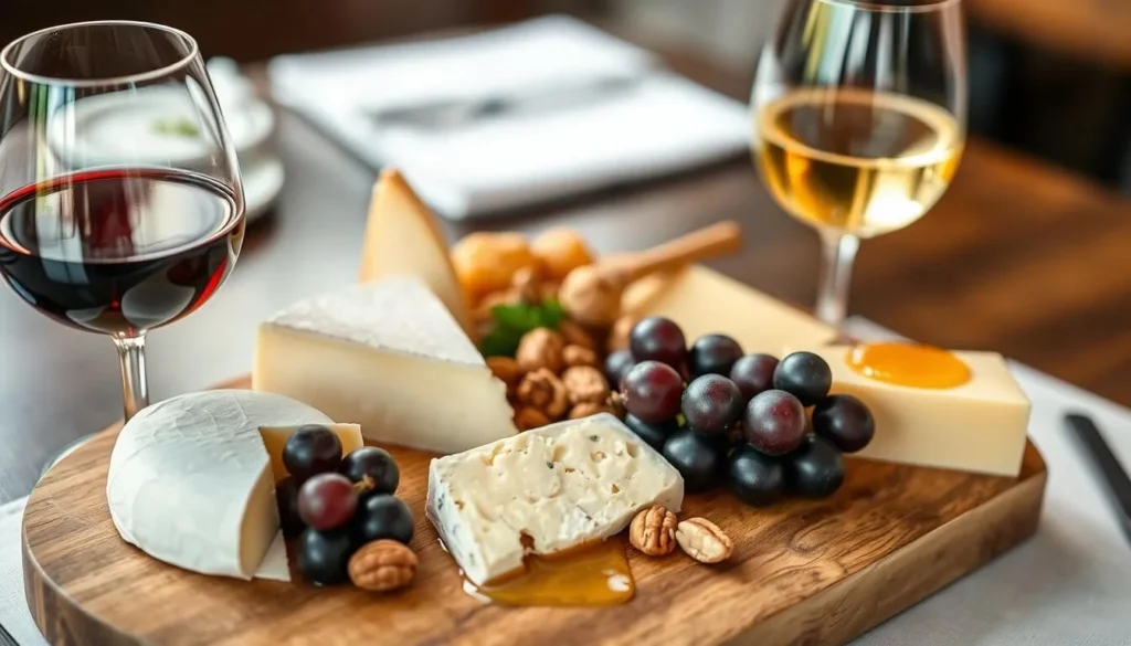 French wine and cheese pairing at a Washington DC restaurant