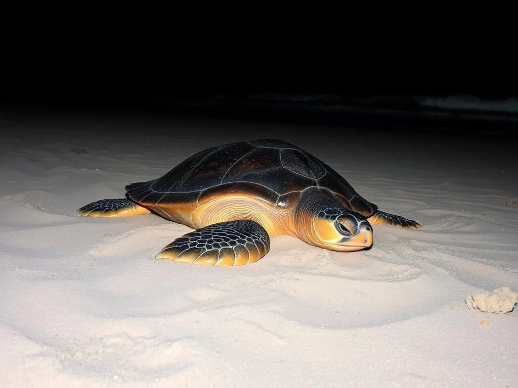 Galibi Nature Reserve with sea turtles nesting on the beach