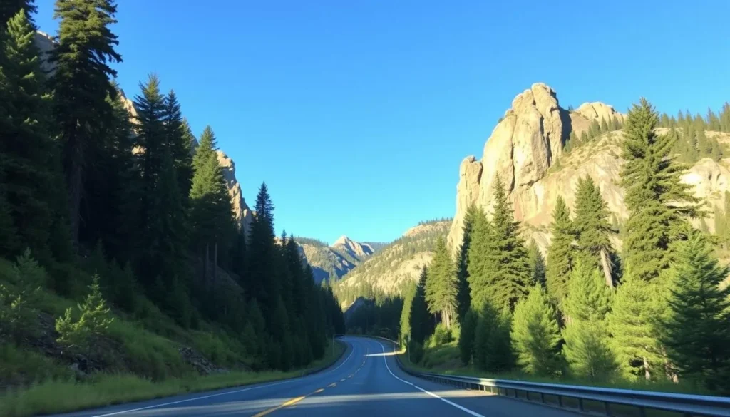 Generals Highway in Sequoia National Park