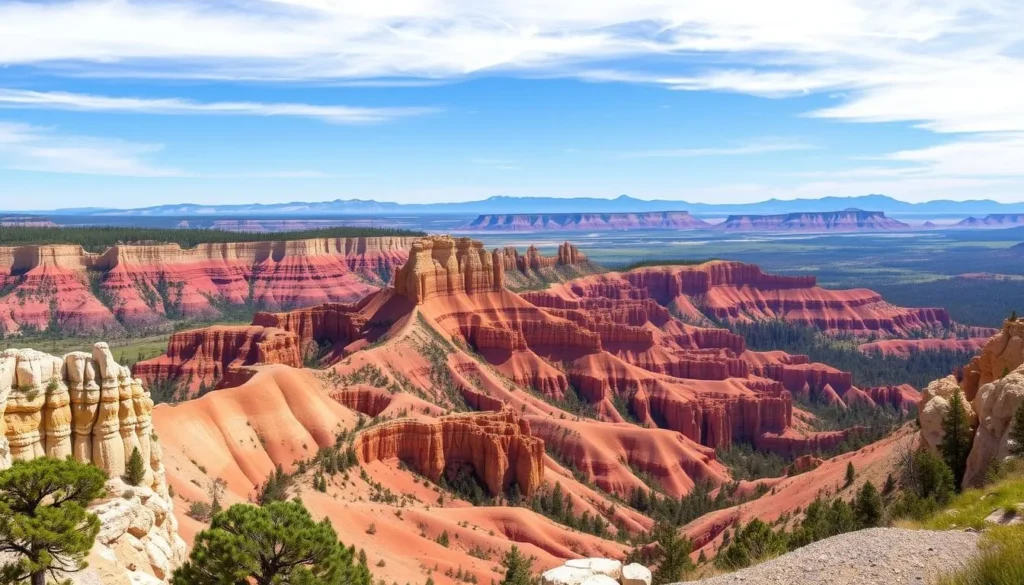 Generate an image of Cedar Breaks National Monument's panoramic view
