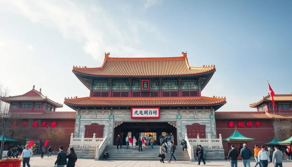 Generate an image of Confucius Temple in Nanjing, showcasing its traditional architecture and vibrant surroundings.
