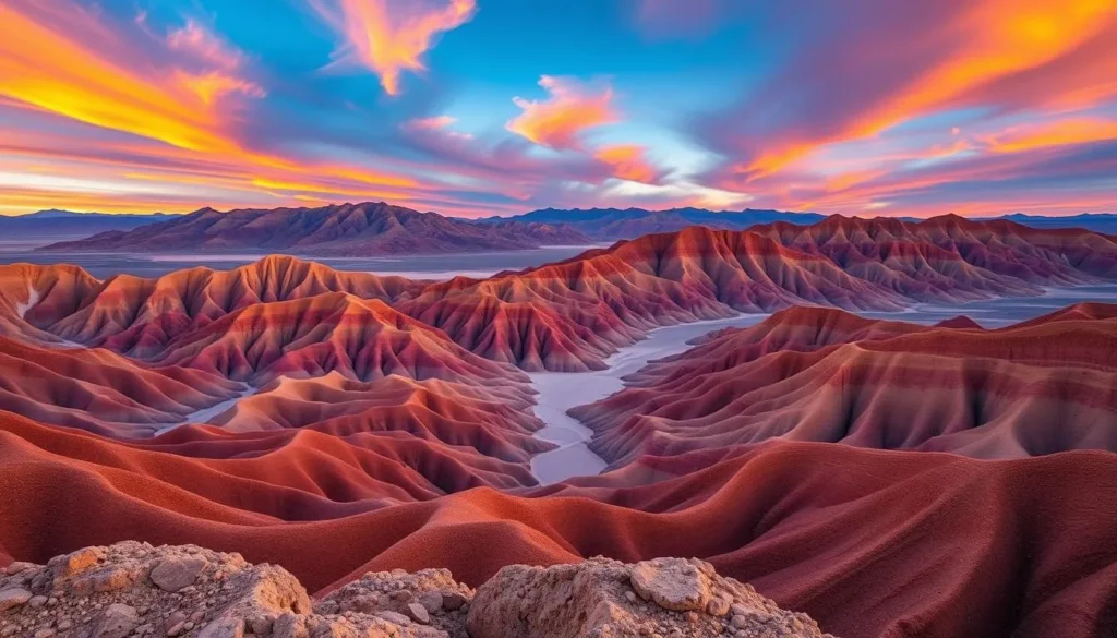 Generate an image of Dante's View in Death Valley National Park, showcasing its panoramic vistas.