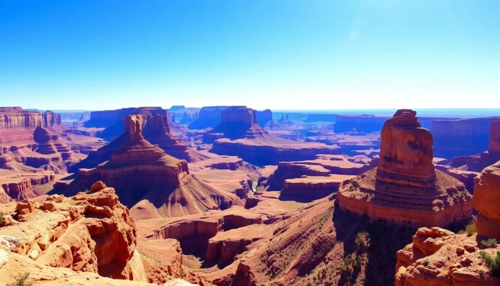 Generate an image of Dead Horse Point State Park with its panoramic views.