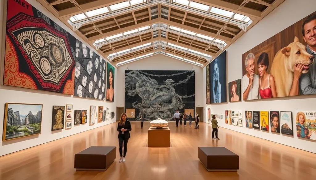 Generate an image of Dia:Beacon's interior, showcasing its vast contemporary art collection.