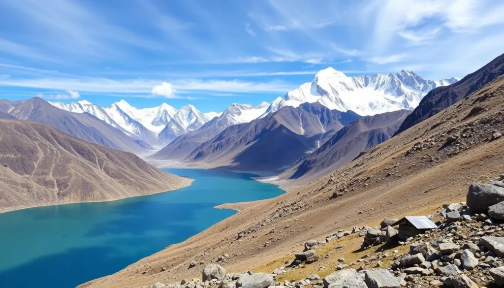 Generate an image of Gokyo Ri with its stunning Himalayan vistas