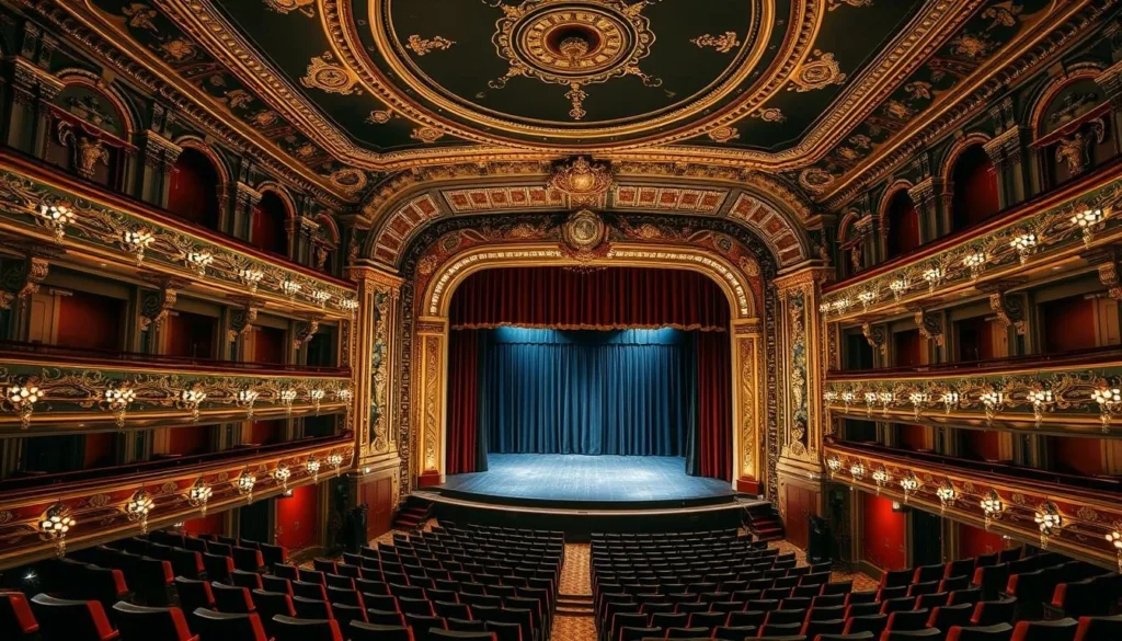 Generate an image of Her Majesty's Theatre's interior