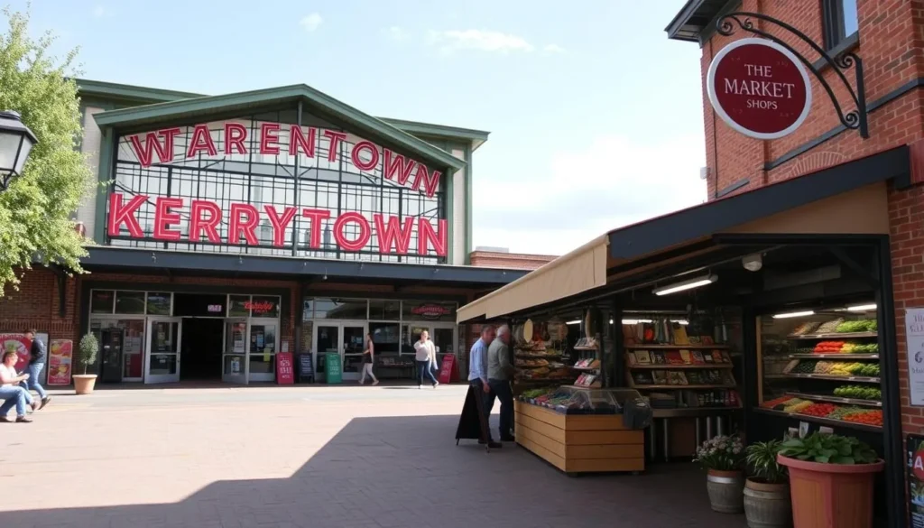 Generate an image of Kerrytown Market & Shops exterior or a stall Generate an image of Kerrytown Market & Shops exterior or a stall