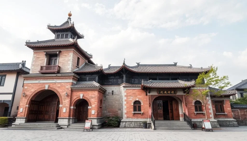 Generate an image of Lushun's historical sites