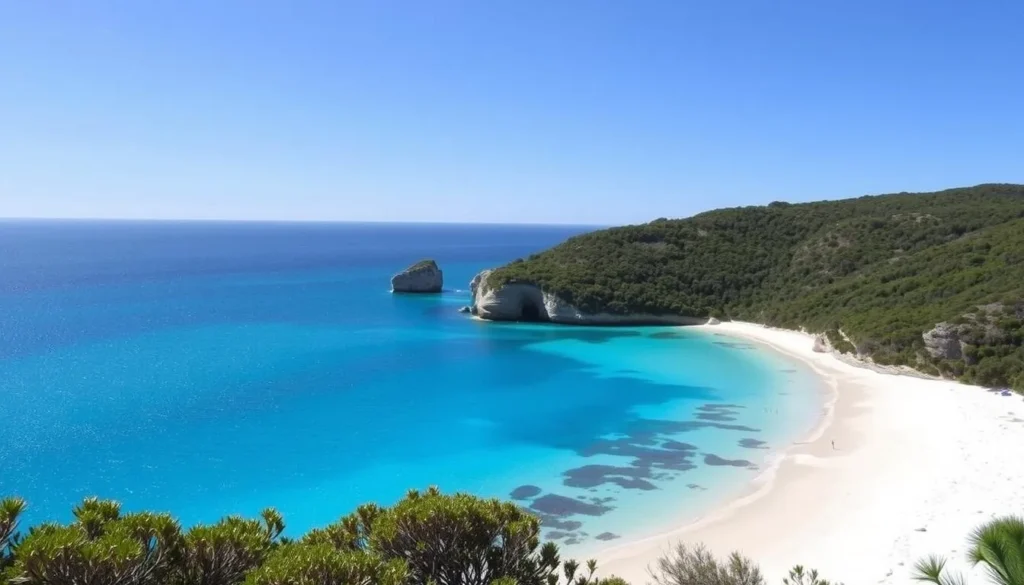 Generate an image of Squeaky Beach in Wilsons Promontory.