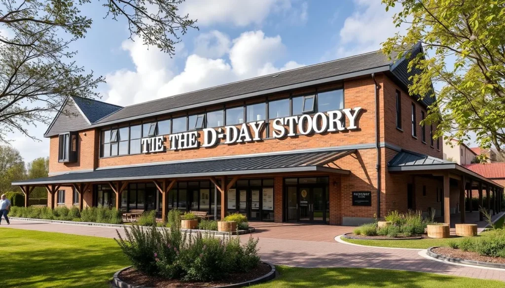 Generate an image of The D-Day Story museum exterior