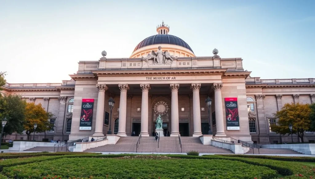 Generate an image of The Metropolitan Museum of Art's grand entrance Generate an image of The Metropolitan Museum of Art's grand entrance