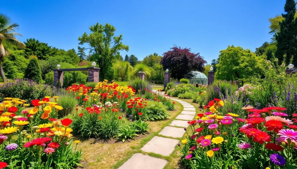 Generate an image of The Morton Arboretum's beautiful gardens.