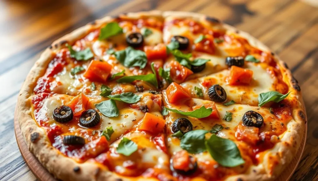 Generate an image of a delicious pizza from Millville Pizza Co in Gig Harbor.