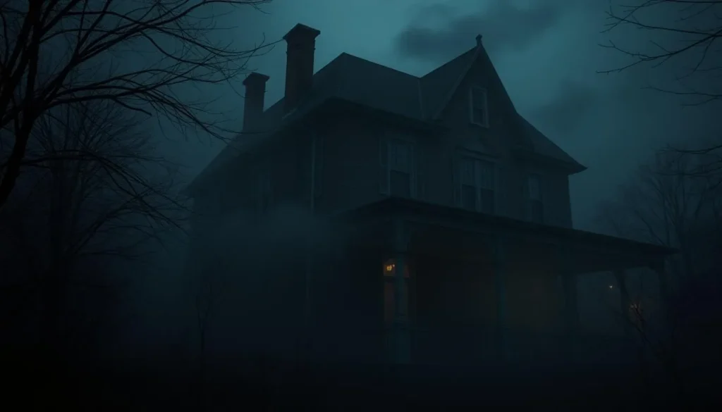 Generate an image of a haunted location in Newport, Kentucky, with a spooky atmosphere.