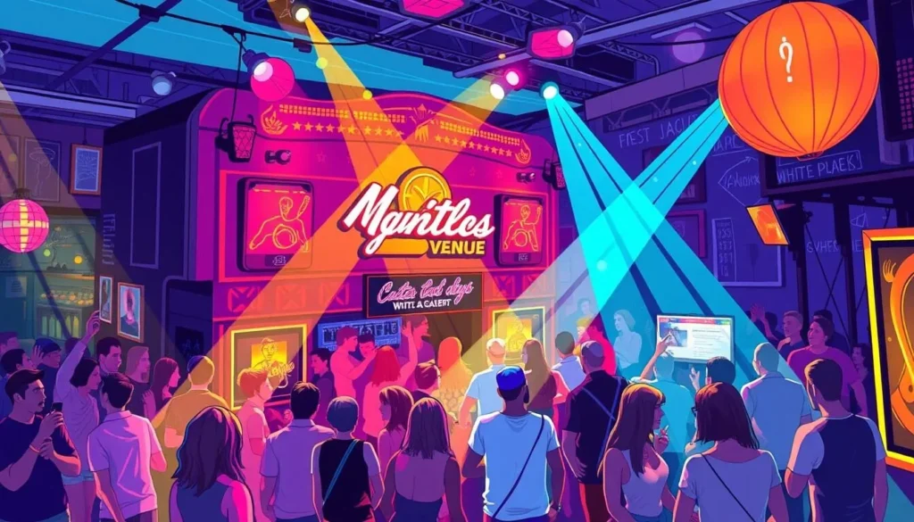 Generate an image of a popular nightlife venue in White Plains