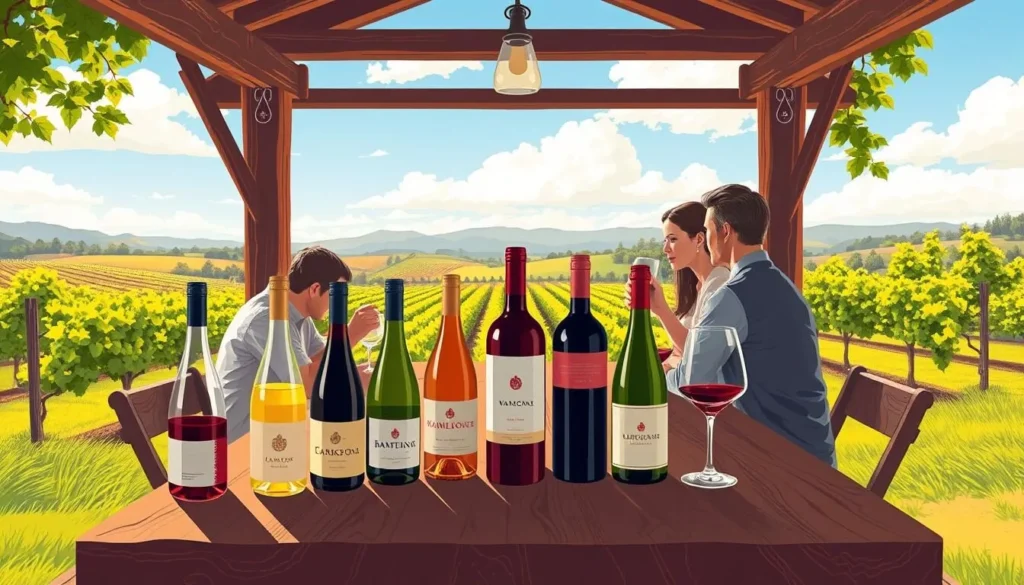 Generate an image of a wine tasting experience at a cellar door in Barossa Valley