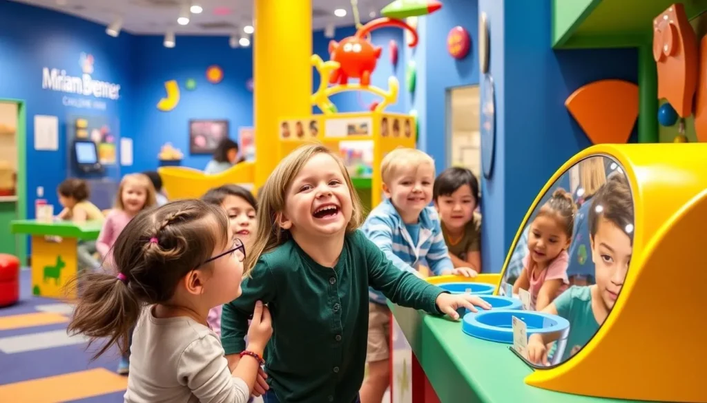 Generate an image of children playing at the Miriam P. Brenner Children's Museum