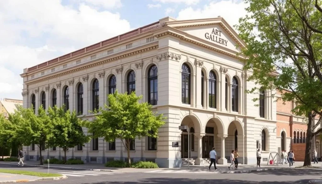 Generate an image of the Art Gallery of Ballarat's exterior