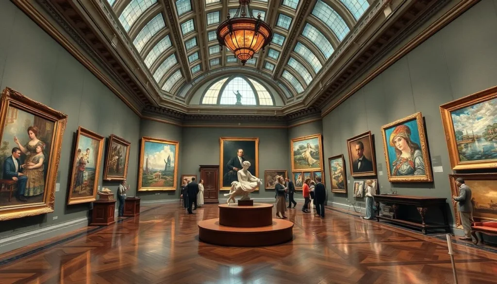 Generate an image of the Barnes Foundation's impressive collection of Impressionist and Post-Impressionist art