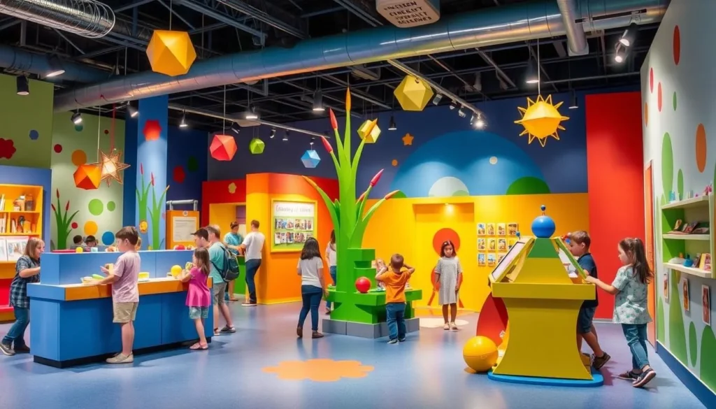 Generate an image of the Children's Museum of Greater Fall River's interactive exhibit.
