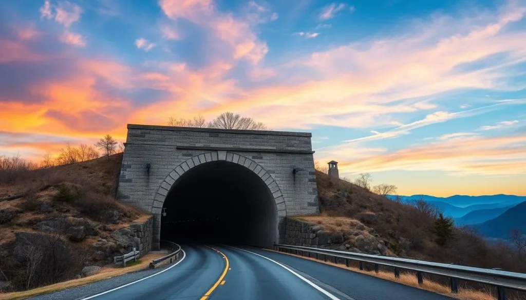 Generate an image of the Cumberland Gap Tunnel